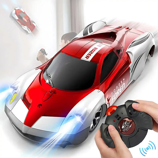 Red Wall Climbing Remote Control Car for Ages 3 to 9 - CutePopToy