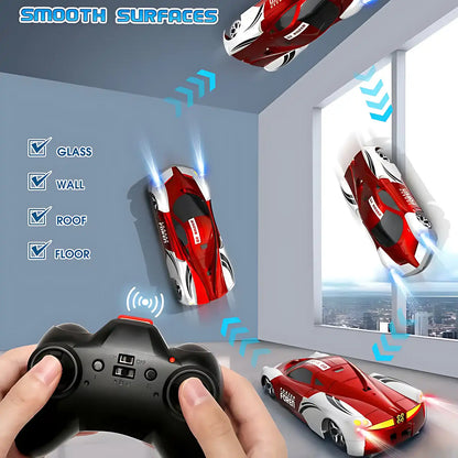 Red Wall Climbing Remote Control Car for Ages 3 to 9 - CutePopToy