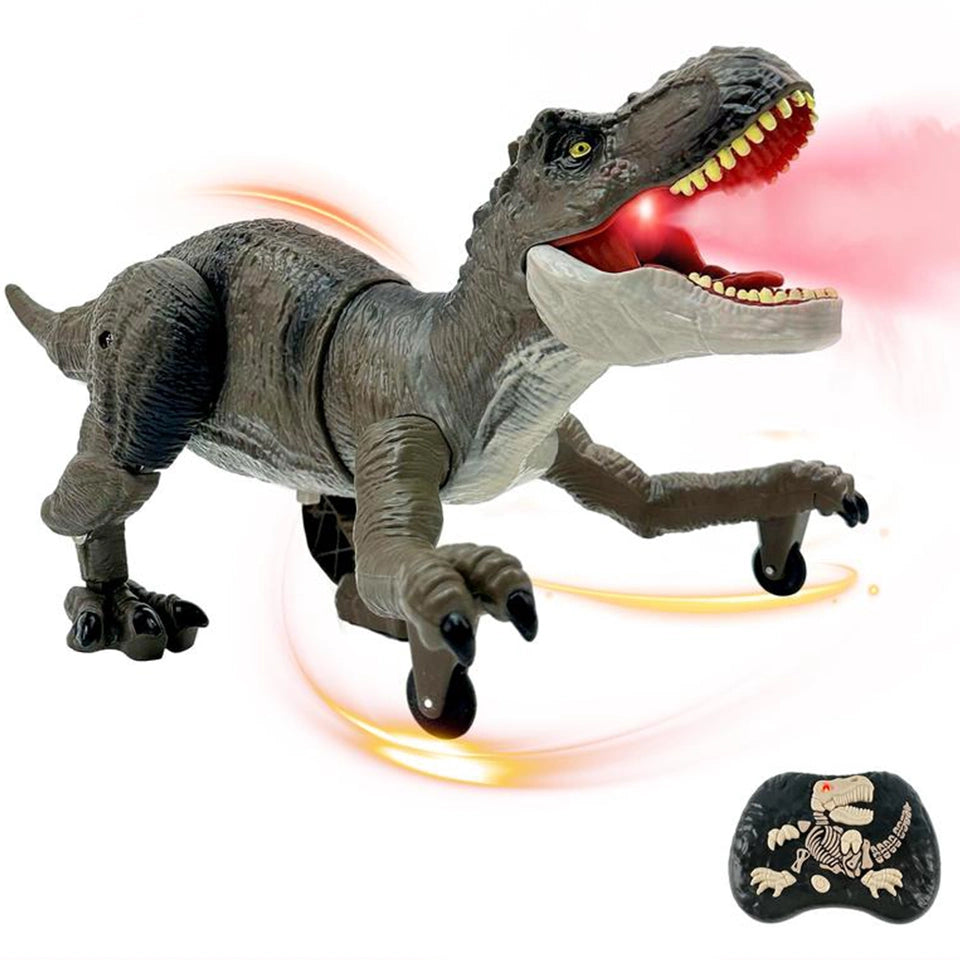 Remote Control Spinosaurus & T-Rex Dinosaur Toy – Fast Movement, Water Spray Action, Perfect Gift for Adventurous Boys - CutePopToy