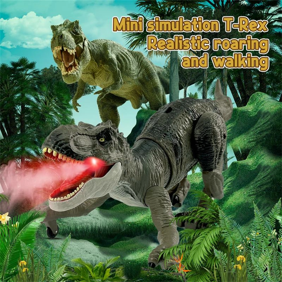 Remote Control Spinosaurus & T-Rex Dinosaur Toy – Fast Movement, Water Spray Action, Perfect Gift for Adventurous Boys - CutePopToy