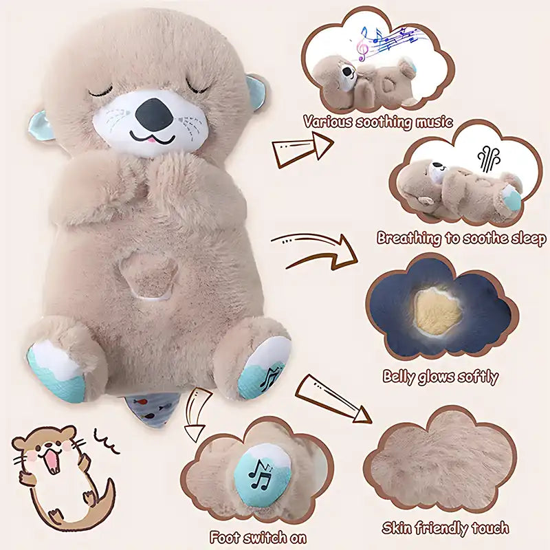 Sleepy Otter Glow Plush Toy🌙 - CutePopToy