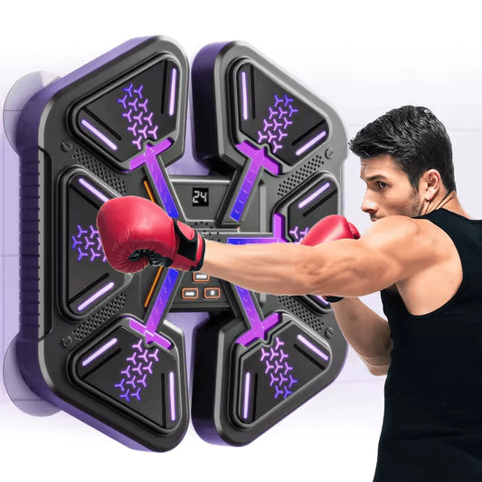 Smart Rhythm Boxing Trainer with Music Sync & LED & Boxing Gloves