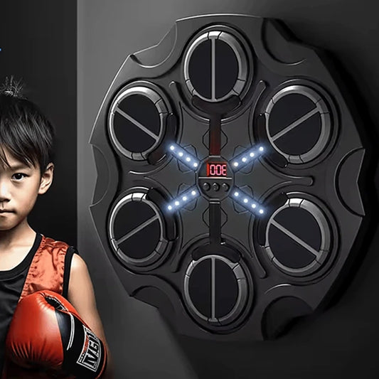 Smart Boxing Machine,Home Music Wall Target Trainer With Gloves