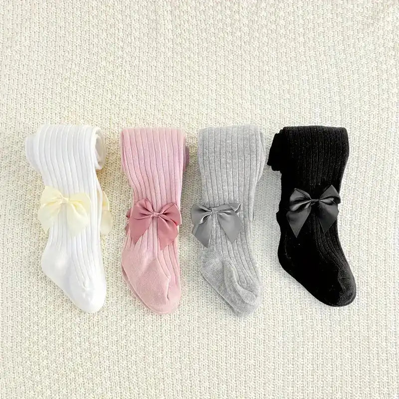 Soft & Stylish Girls Bows Knitted Pantyhose | Ideal Christmas Present! 🎀🎄 - CutePopToy