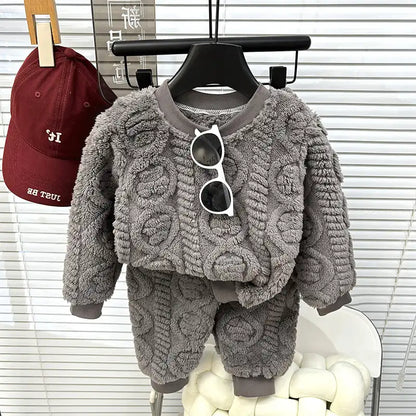 Soft and Comfy Flannel Pajama Set for Boys and Girls