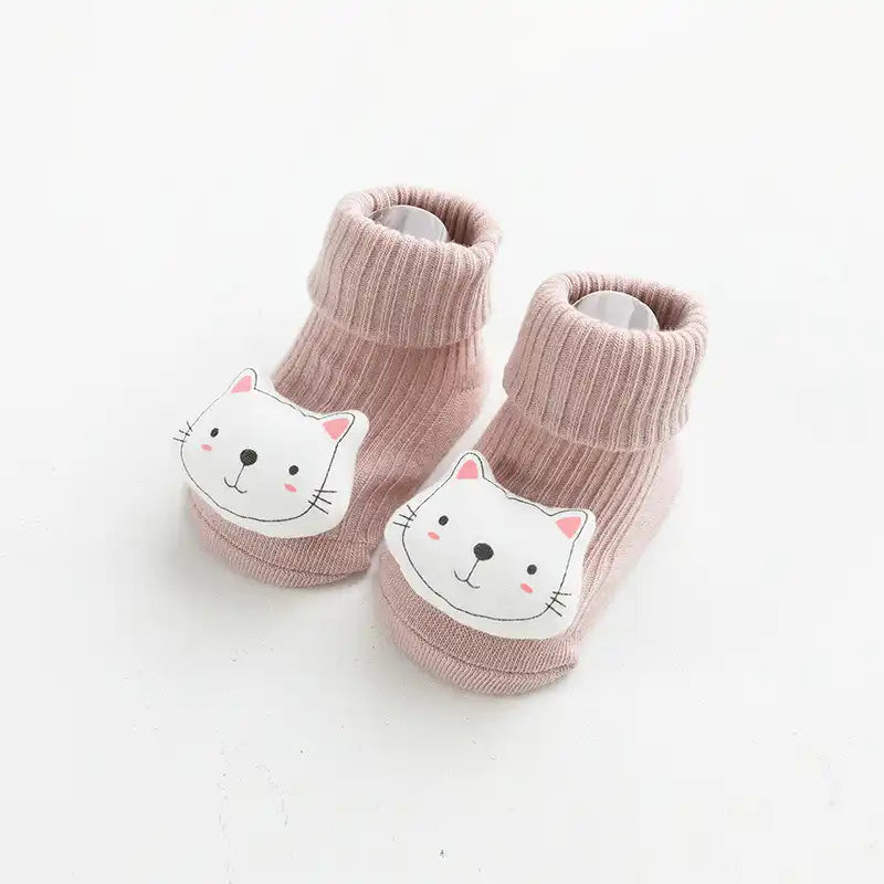 Super Soft Cotton Cartoon Cute Animal Baby Socks - CutePopToy