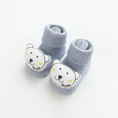 Super Soft Cotton Cartoon Cute Animal Baby Socks - CutePopToy