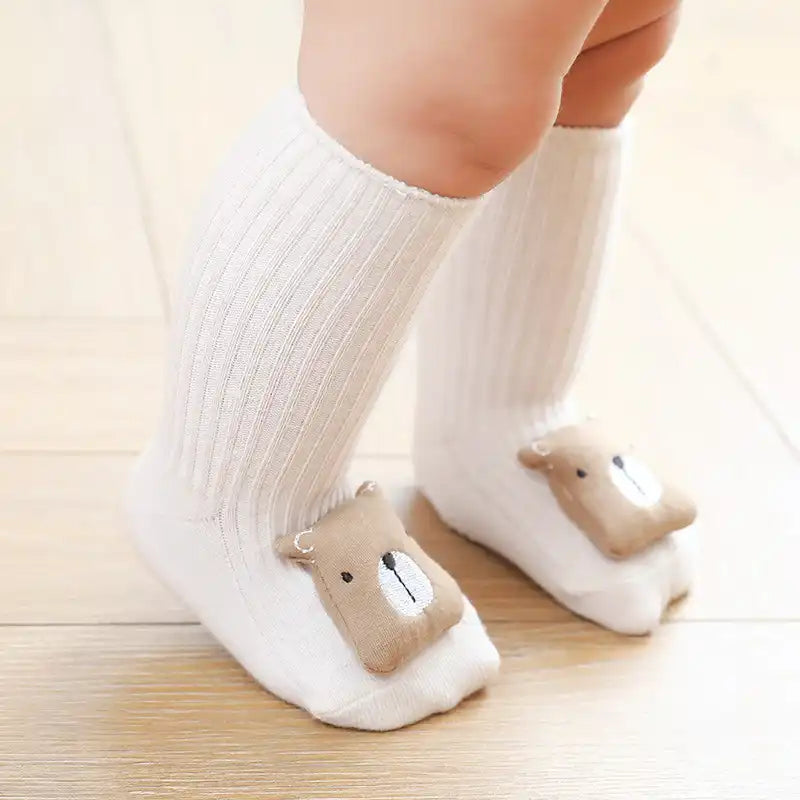 Super Soft Cotton Cartoon Cute Animal Baby Socks - CutePopToy