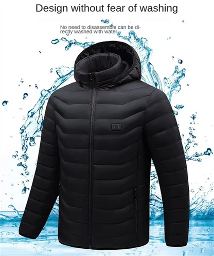 Unisex 23 Zones Heated Jacket with Hood