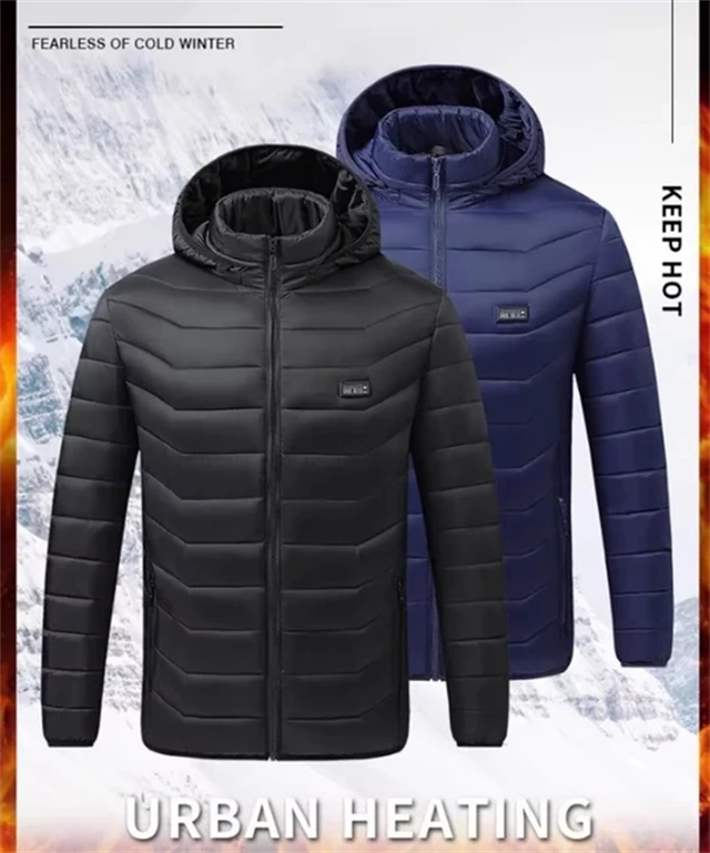 Unisex 23 Zones Heated Jacket with Hood