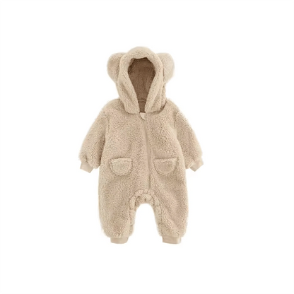 Warm Fleece Baby Romper - Animal Jumpsuit for 0-2Y