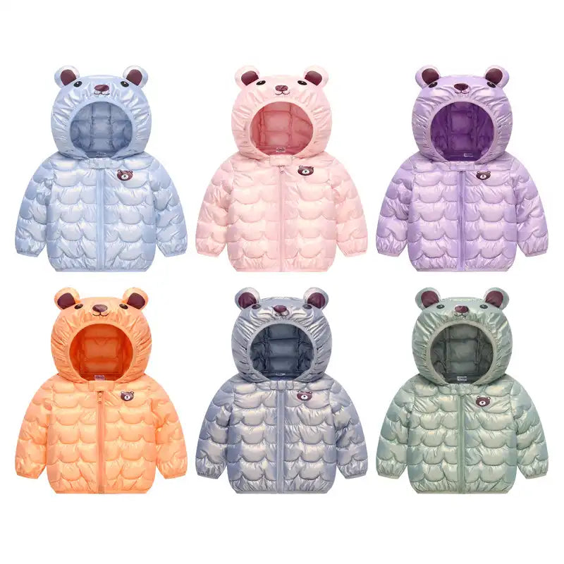 ❄️🐻❄️Winter Teddy Bear Kids Hooded Jacket Set❄️🐻❄️