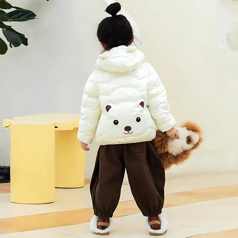 ❄️🐻❄️Winter Teddy Bear Kids Hooded Jacket Set❄️🐻❄️