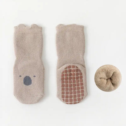 Winter Thickened Cute Animal Toddler Non-slip Floor Socks - CutePopToy