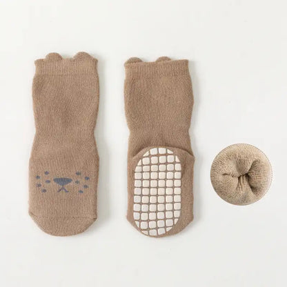 Winter Thickened Cute Animal Toddler Non-slip Floor Socks - CutePopToy